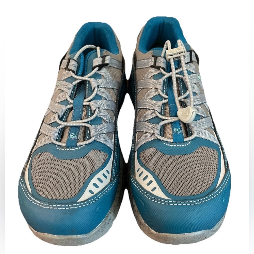 Keen Utility Womens 9M‎ ESD Safety Toe Work Shoes Blue Gray F2413-11